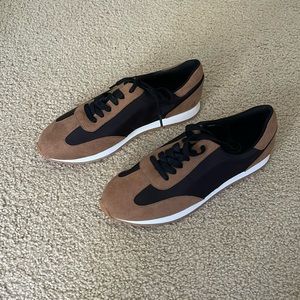 New, black and camel two-toned Loft sneakers